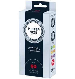 Mister.Size 60 mm Condoms 10 Pieces