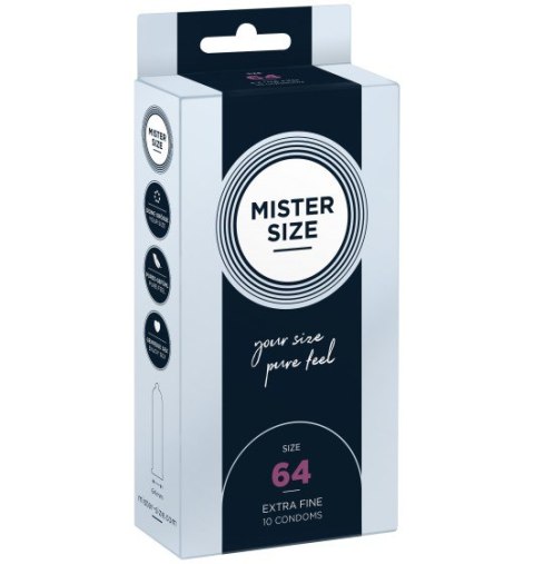 Mister.Size 64 mm Condoms 10 Pieces