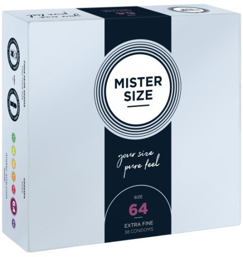 Mister.Size 64 mm Condoms 36 Pieces