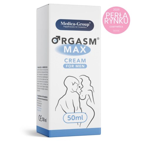 Żel/sprej - Orgasm Max cream for men 50 ml