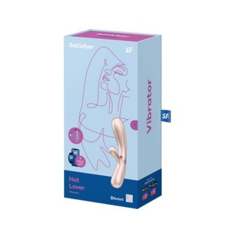 Wibrator Króliczek Hot Lover Podgrzewany Bluetooth & App Satisfyer