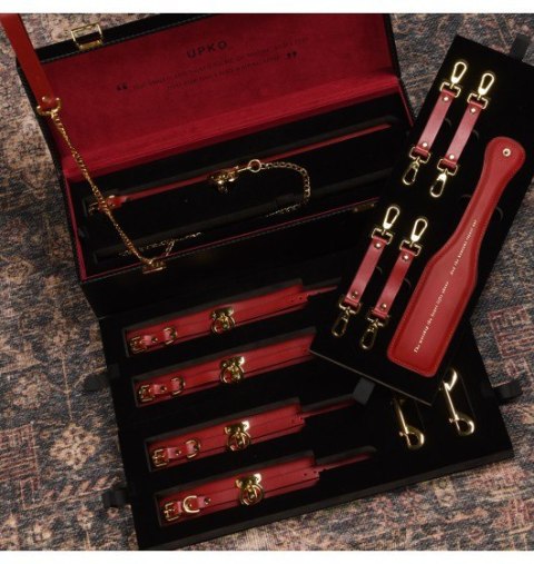 Upko Leather Kinky Tools Set Red